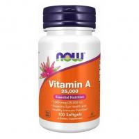NOW Vitamin A 25000 100softgels