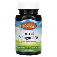 Carlson Chelated Manganese 20mg 100tablets