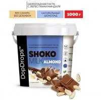 DopDrops Shoko Milk Almond Butter Шоколадная паста арахисовая с лепестками миндаля 1000гр