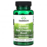 Swanson Korean Red Ginseng Root 400mg 90capsules