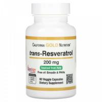 California Gold Nutrition Trans-Resveratrol 200mg 60 caps