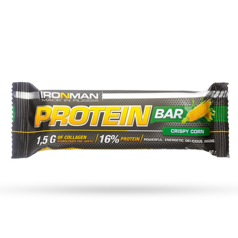 Ironman Protein Bar 50g Кукуруза/белая глазурь