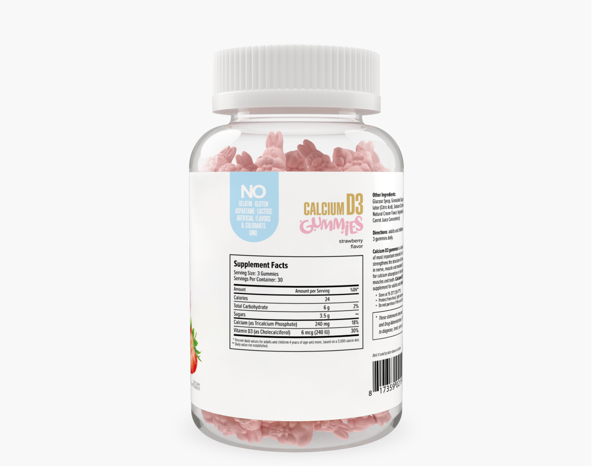 Maxler Calcium D3 90gummies