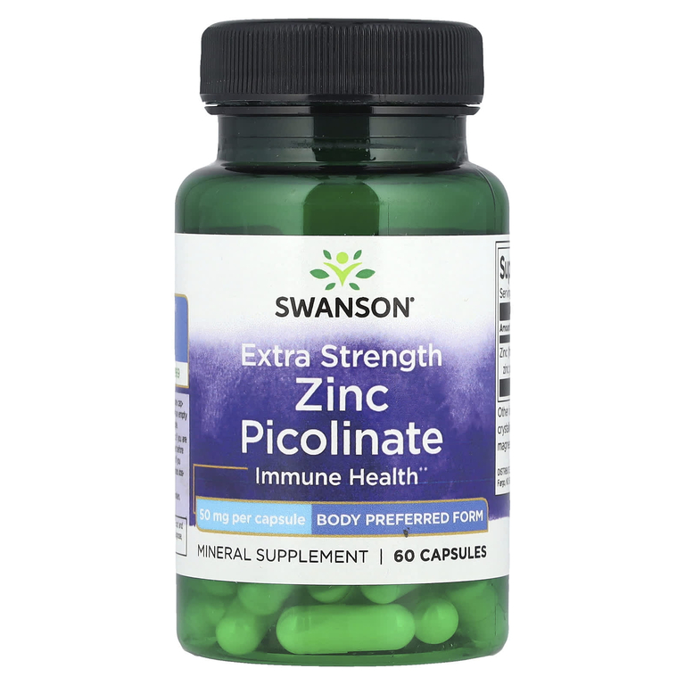 Swanson Zinc Picolinate 50mg 60caps