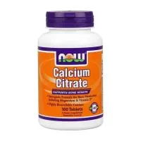 NOW Calcium Citrate 100tabs
