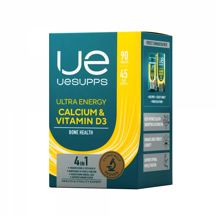 UESUPPS Calcium + Vitamin D3 Ultra Energy 90tabs