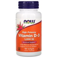 NOW Vitamin D-3 1000IU 180softgels