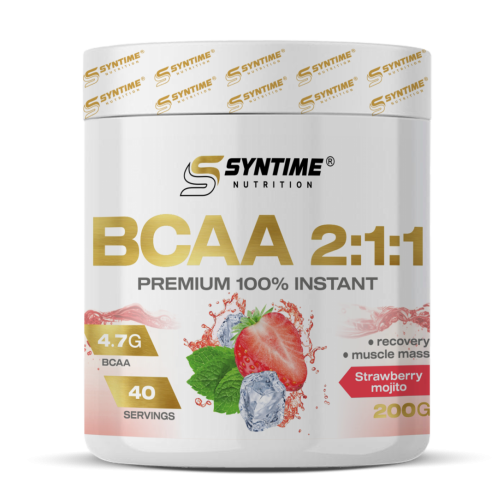 Syntime Nutrition BCAA 2:1:1 200g Клубничный мохито