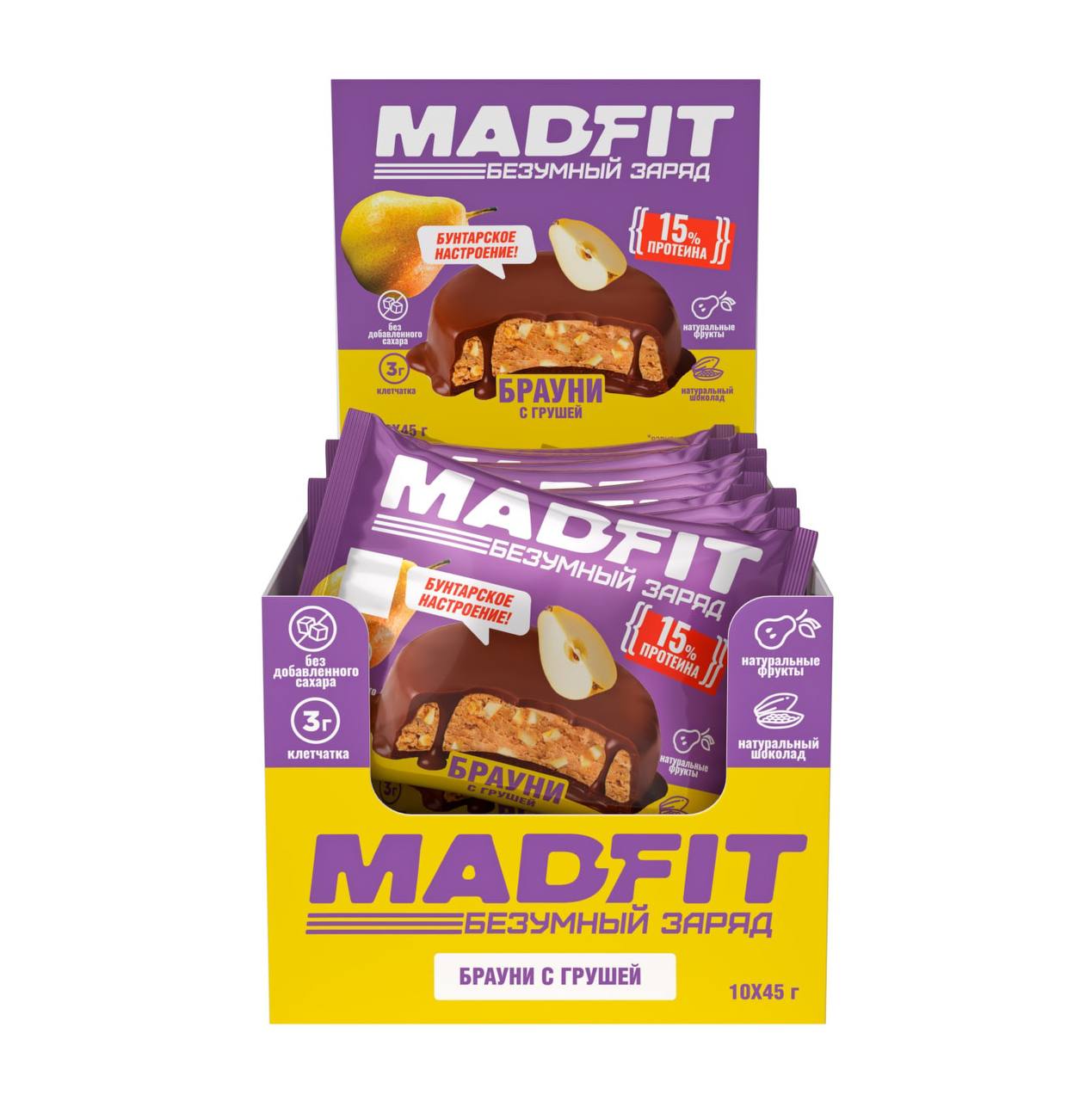 Mad Fit Печенье глазированное 45г