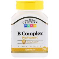 21st Century B-Complex Plus Vitamin C 100tabs