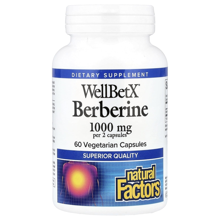 Natural Factors WellBetX Berberine 500mg 60vcaps