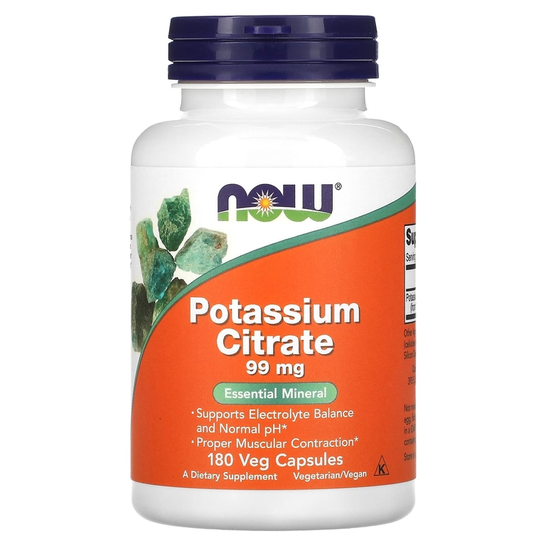 NOW Potassium Citrate 99mg 180vcaps