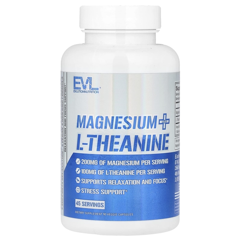 EVLution Nutrition Magnesium plus L-Theanine 90vcaps
