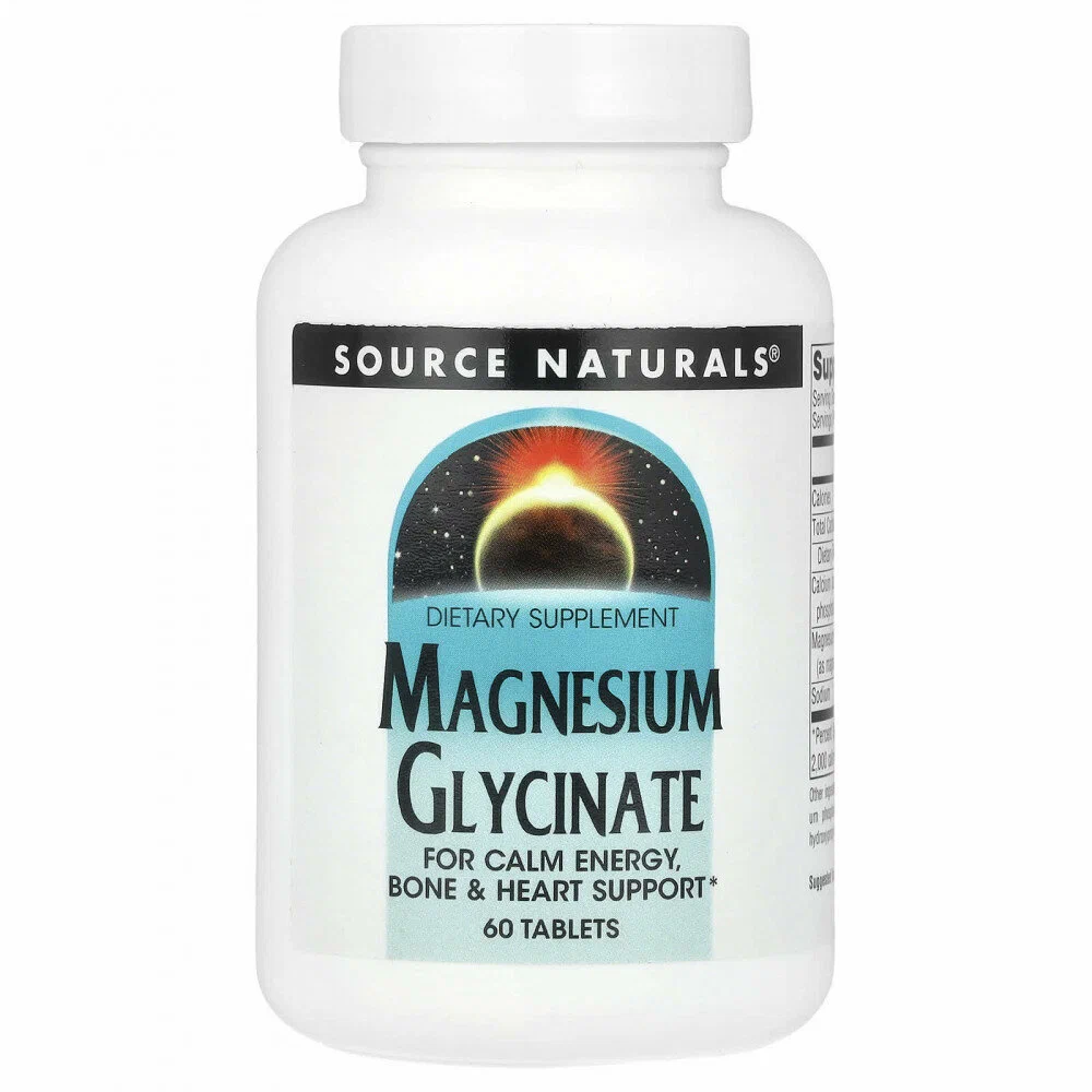 Source Naturals Magnesium Glysinate 100mg 60tabs