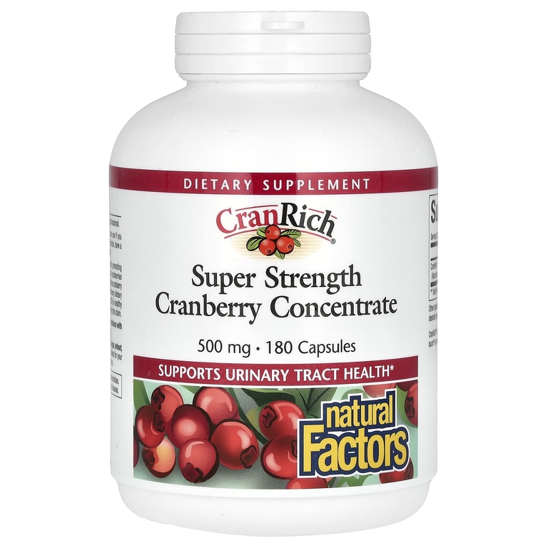 Natural Factors CranRich Super Strength Cranberry Concentrate 500mg 180caps