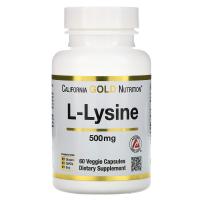 California Gold Nutrition L-Lysine 500mg 60vcaps
