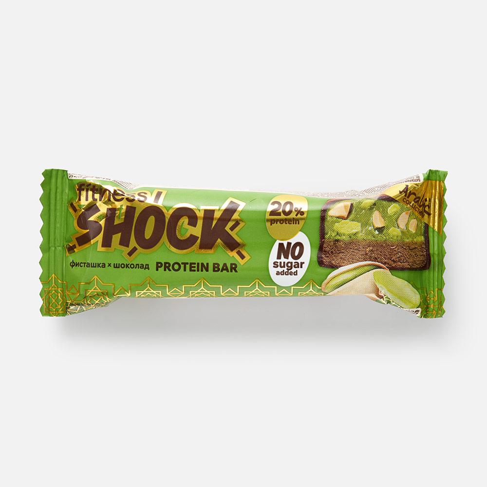 FitnesShock Батончик глаз. 50г Фисташка-шоколад