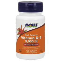 NOW Vitamin D3 5000IU 120softgels