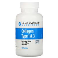 Lake Avenue Hydrolyzed Collagen Type 1-3 1000mg 60tabs