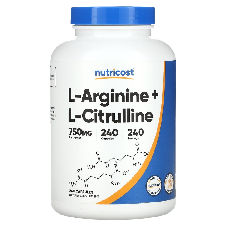 Nutricost L-Arginine-L-Citrulline 750mg 240caps