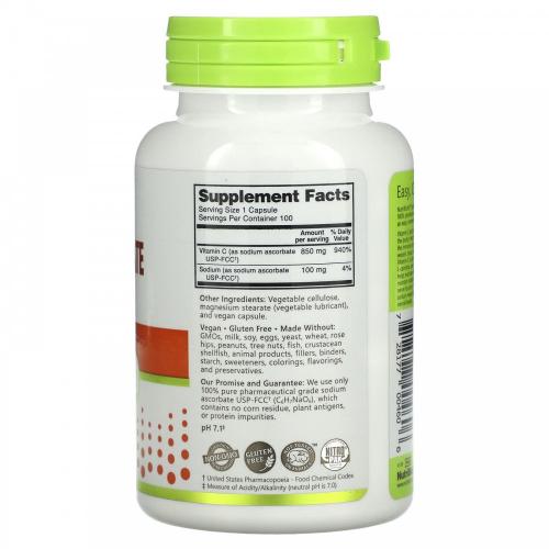 NutriBiotic Sodium Ascorbate 100 vcaps