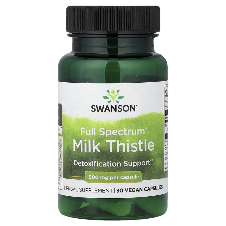 Swanson Full Spectrum Milk Thistle 500mg 30caps
