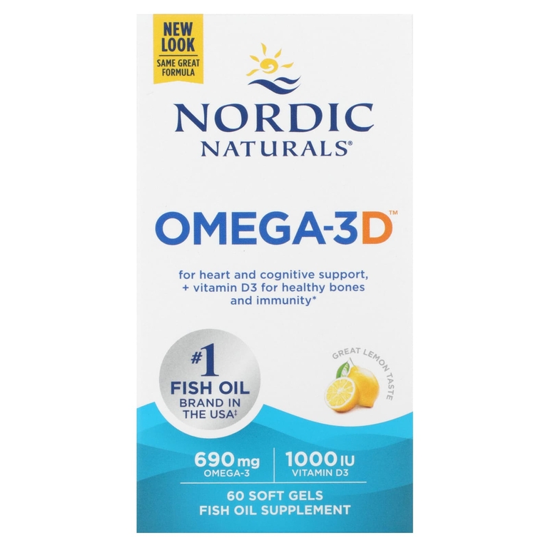 Nordic Naturals Omega-3D 690mg 60softgels