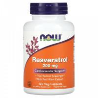 NOW Natural Resveratrol 200mg 120vcaps