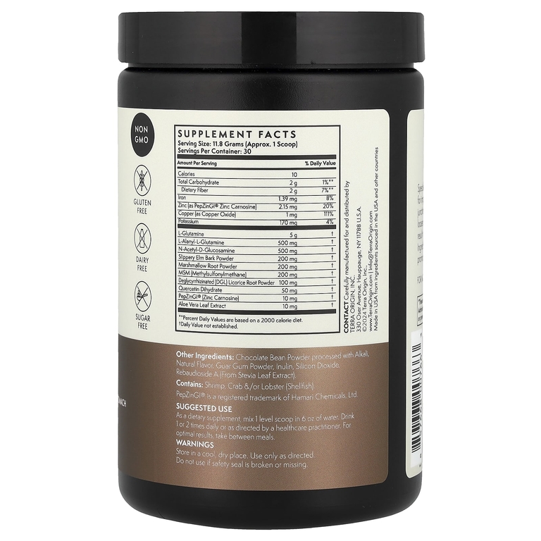 Terra Origin Healthy Gut 354g Шоколад