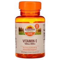 Sundown Naturals Vitamin E 180mg 400IU 100softgels