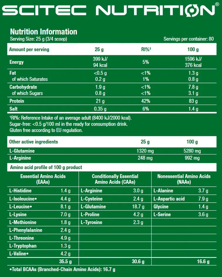 Scitec Nutrition 100% Whey Isolate 2000g