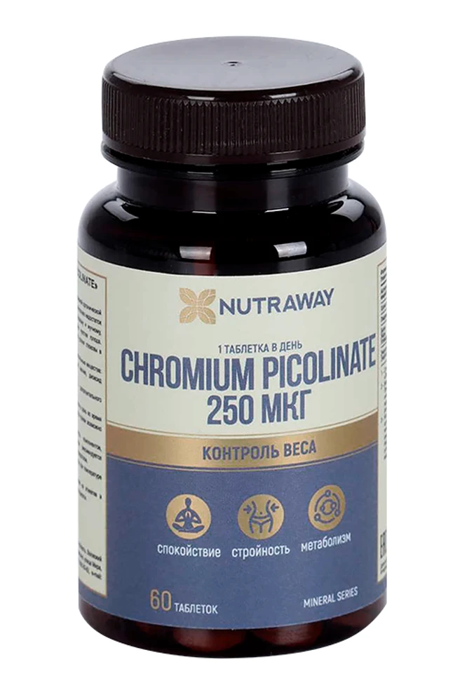 Nutraway Chromium Picolinate 250mcg 60tabs