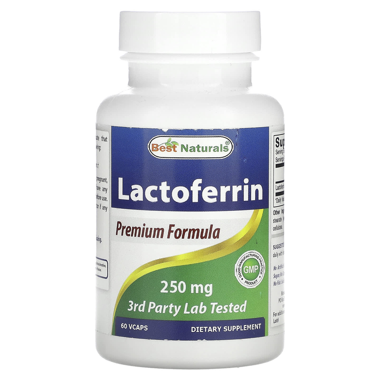 Best Naturals Lactoferrin 250mg 60vcaps