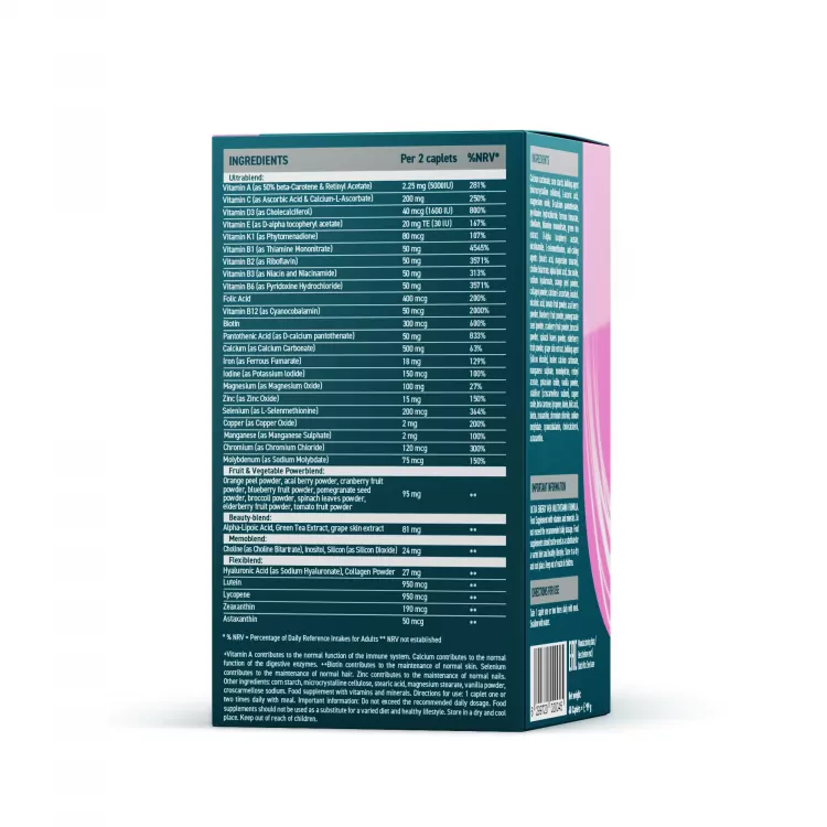 UESUPPS Women Multivitamin Ultra Energy 60caplets