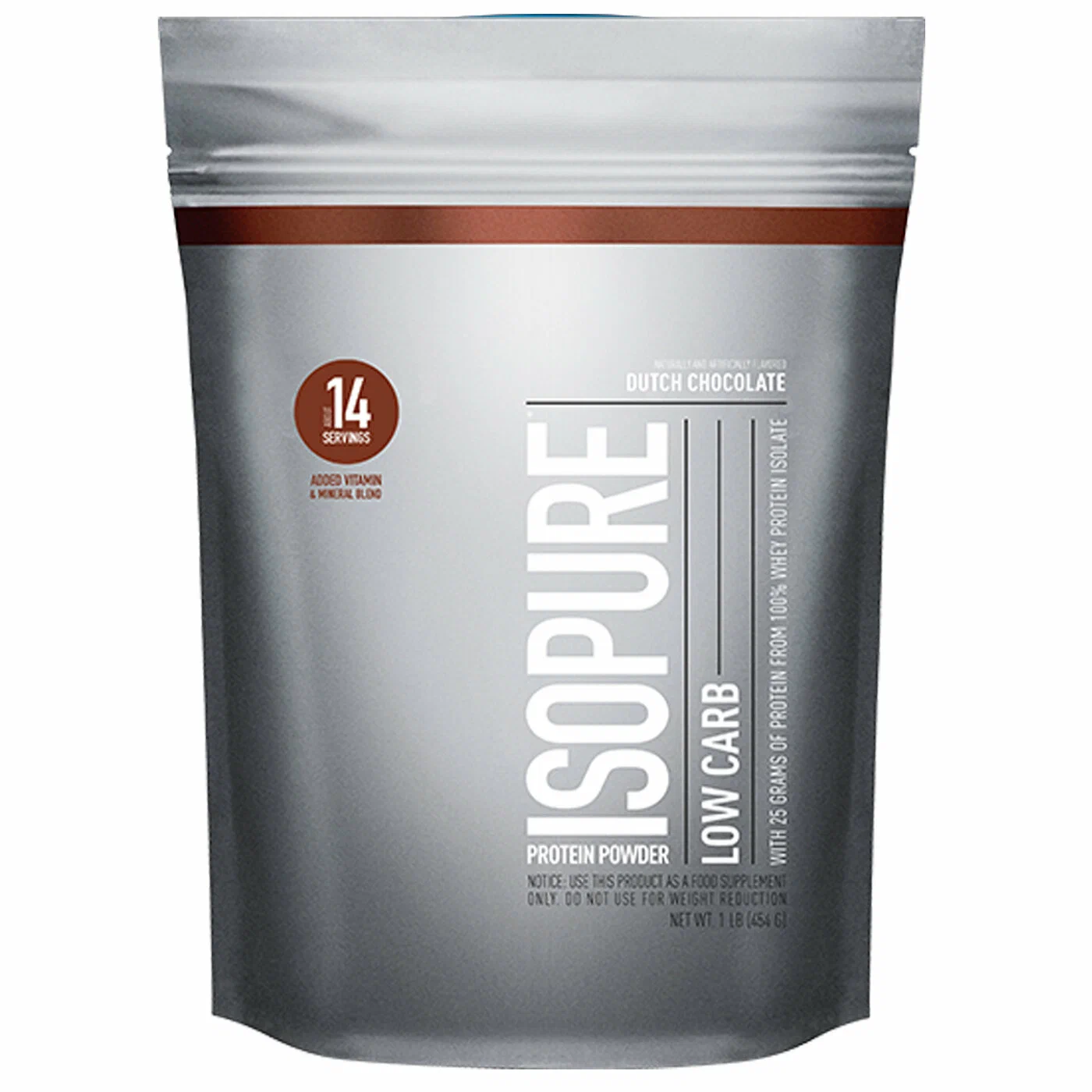 Nature’s Best IsoPure Low carb protein powder 1lb 454g