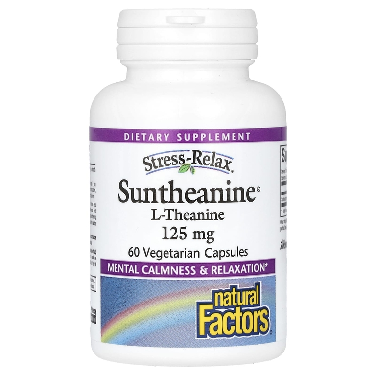 Natural Factors L-Theanine Stress-Relax Suntheanine 125mg 60vcaps