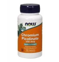 NOW Chromium Picolinate 200mcg 100vcaps
