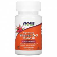 NOW Vitamin D3 10000IU 120softgels