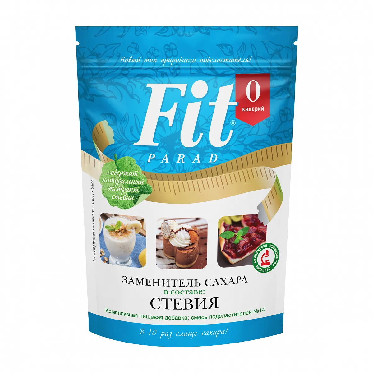 Fit Parad №14 заменитель сахара на основе эритрита 150г дой-пак
