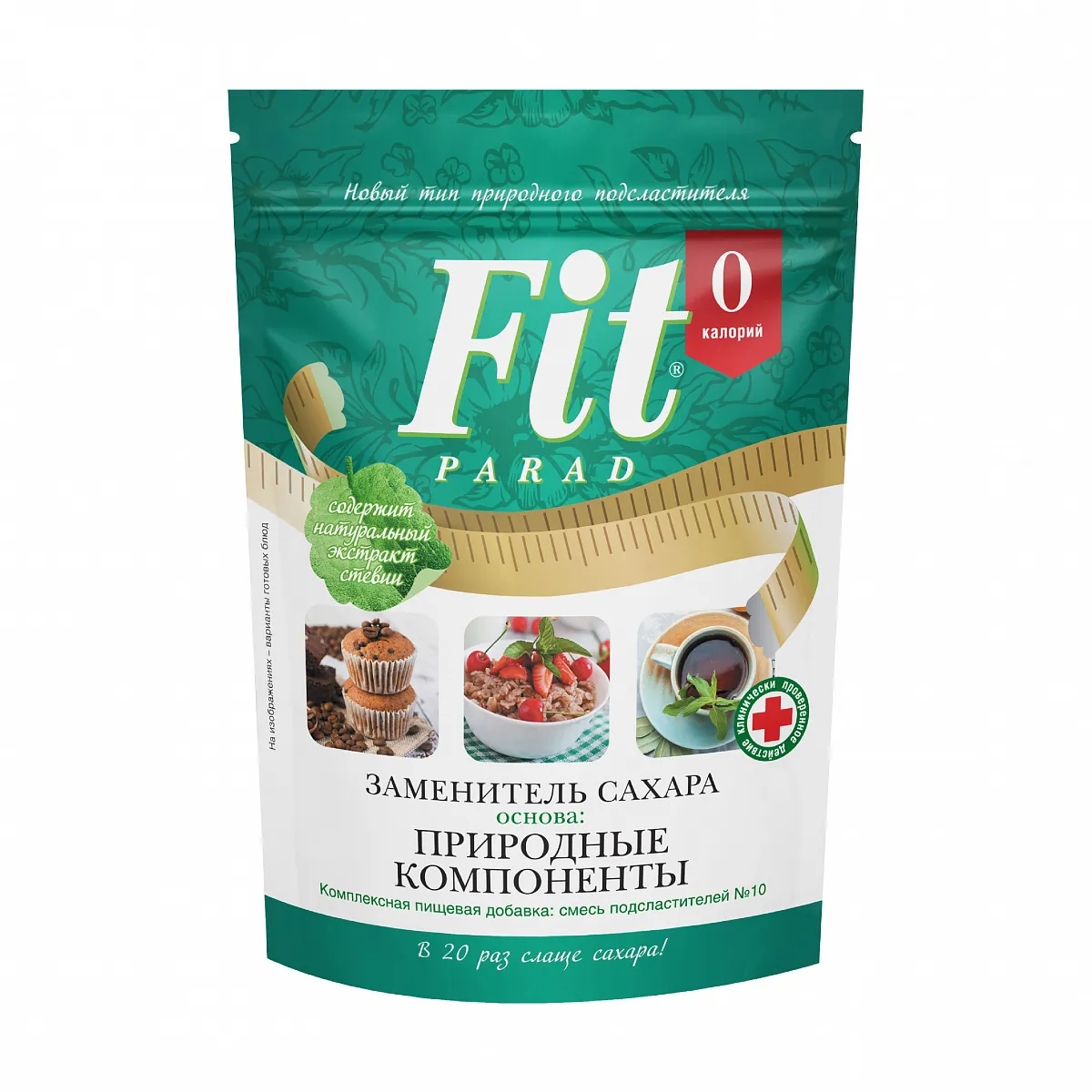 Fit Parad №10 заменитель сахара на основе эритрита 150г дой-пак