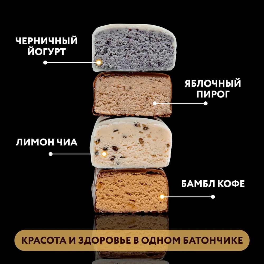 FitnesShock Протеиновые батончики без сахара 40гр