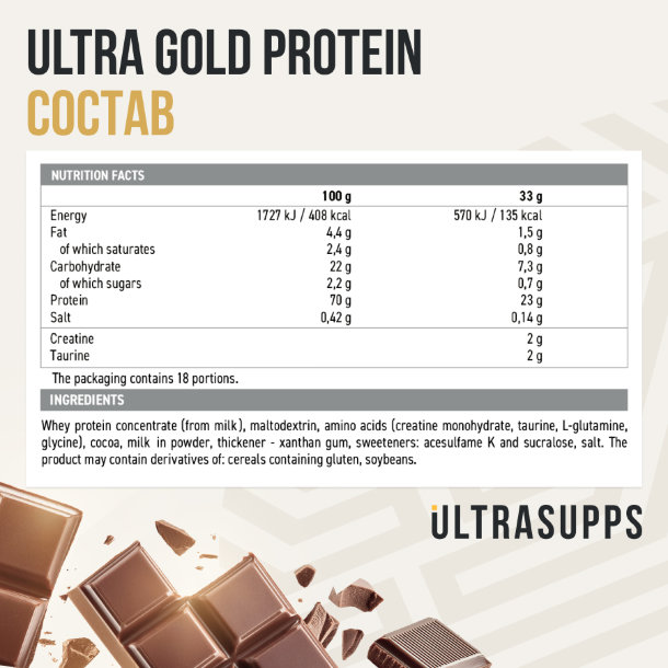 UltraSupps Ultra Gold Protein 600g