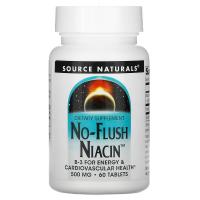 Source Naturals No-Flush Niacin 500mg 60tabs