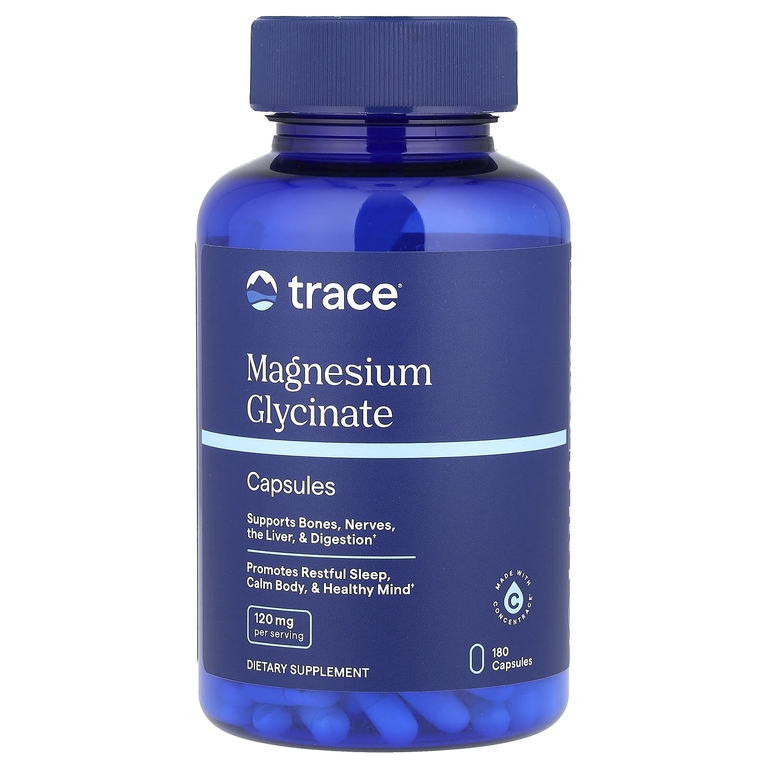 Trace minerals Magnesium Glycinate 120mg 180capsules