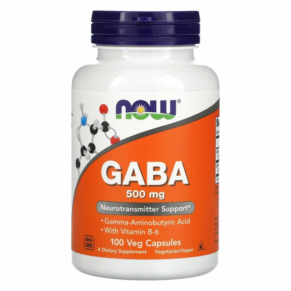 NOW GABA 500mg with B-6 100caps