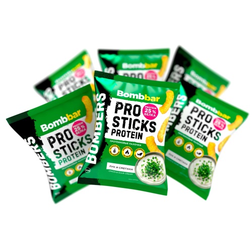 Bombbar Протеиновые палочки 60гр Лук и сметана