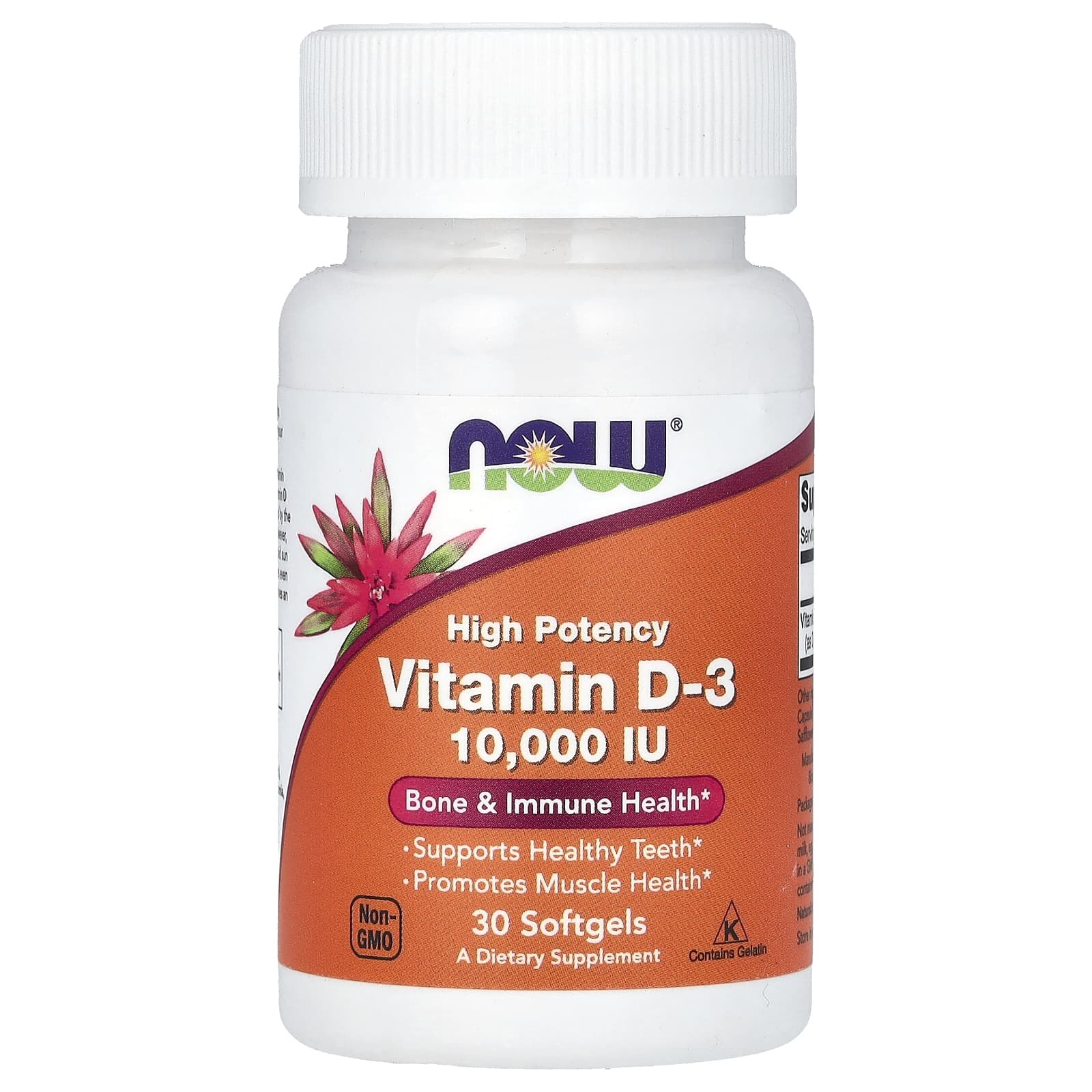 NOW Vitamin D3 10000IU 30softgels