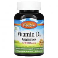 Carlson Vitamin D3 25mcg 60gummies