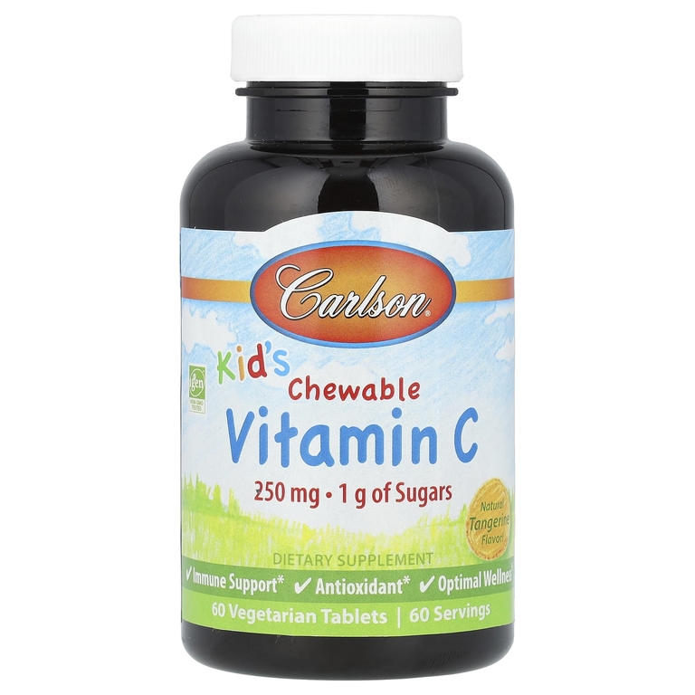 Carlson Kid's Vitamin C chewable gummies 250mg 60vtablets