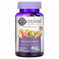 Garden of Life MyKind Organics пренатальные мультивитамины 120 жевательных конфет  